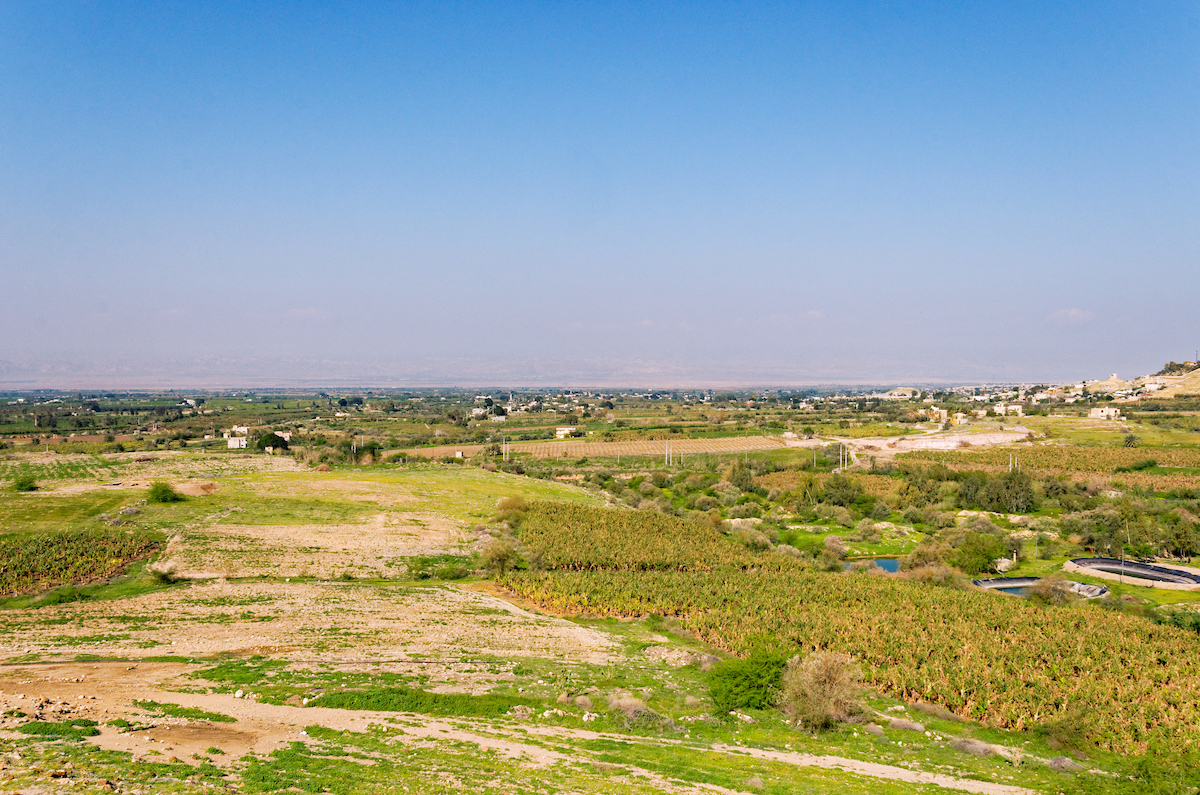 Plains of Moab from Tell el Hammam BiblePlaces