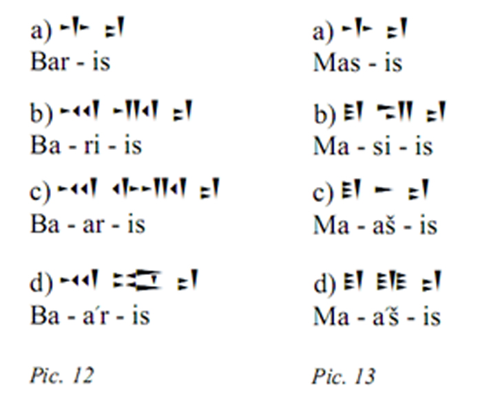 Cunieform 12 and 13