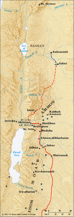Map of TransJordan