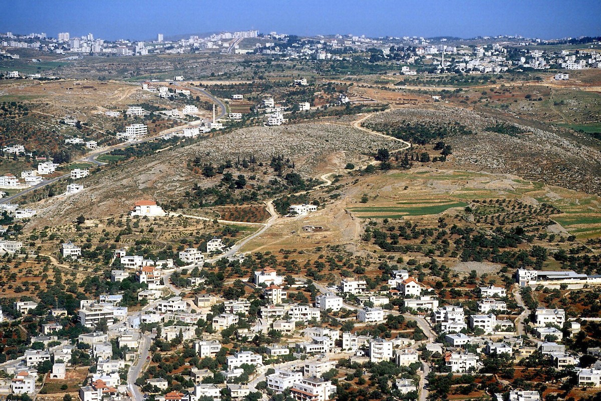 Aerial of Beitin Khirbet el Maqatir et Tell and el Bireh
