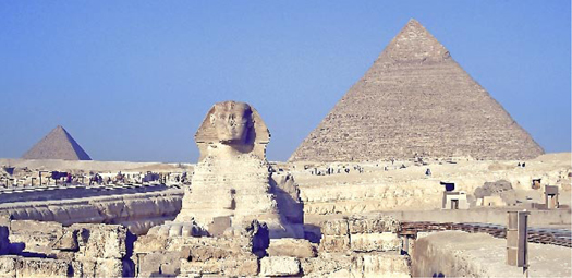 Sphinx and Pyramid